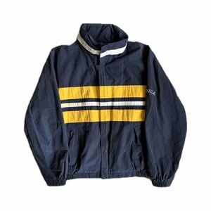 Y2K Nautica Navy Blue & Yellow Windbreaker Jacket — Size Small
